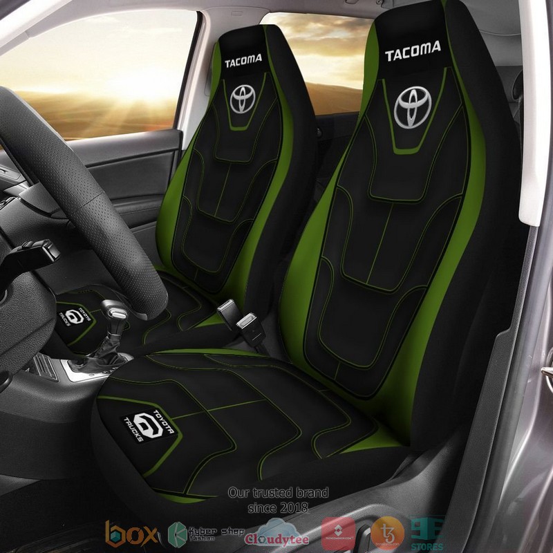 Toyota_Tacoma_black_green_Car_Seat_Covers