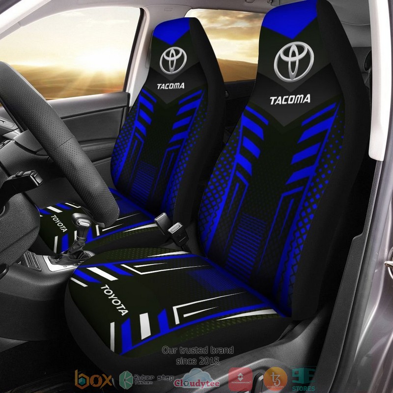 Toyota_Tacoma_logo_black_blue_Car_Seat_Covers