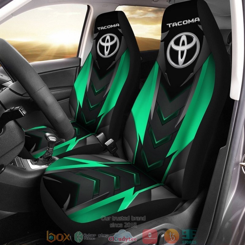 Toyota_Tacoma_logo_black_green_Car_Seat_Covers