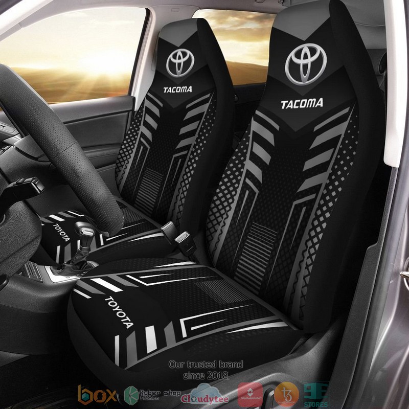Toyota_Tacoma_logo_black_grey_Car_Seat_Covers