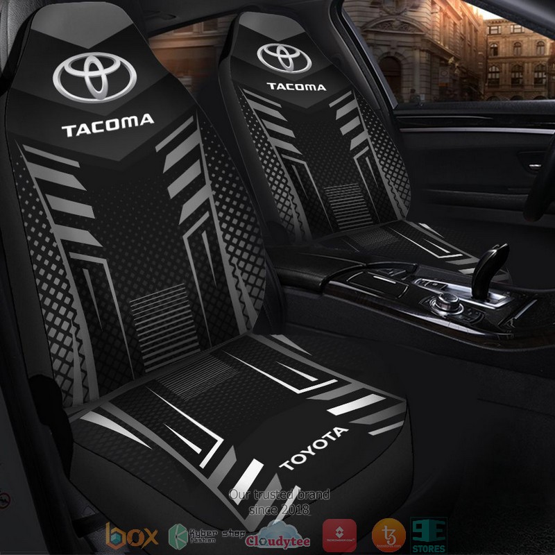 Toyota_Tacoma_logo_black_grey_Car_Seat_Covers_1