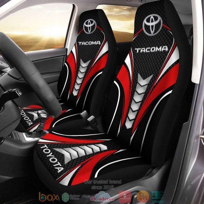 Toyota_Tacoma_logo_black_red_Car_Seat_Covers