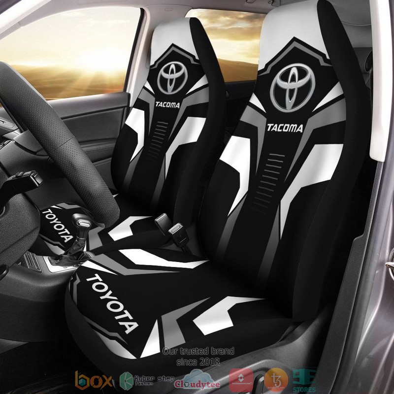 Toyota_Tacoma_logo_black_white_Car_Seat_Covers