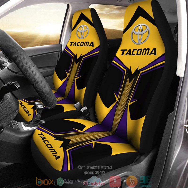 Toyota_Tacoma_logo_yellow_black_Car_Seat_Covers