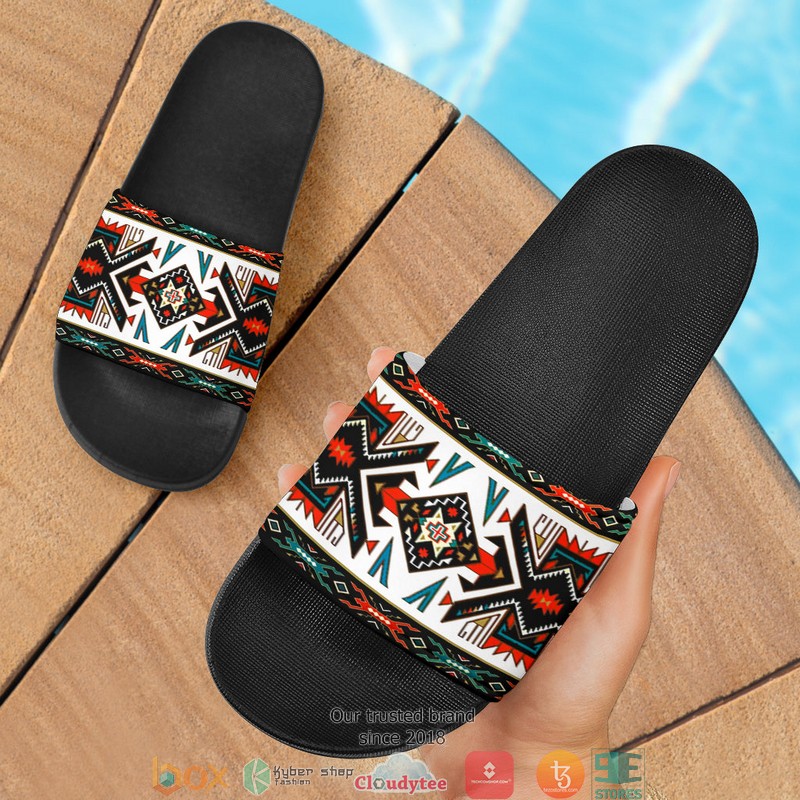 Tribal_Colorful_Pattern_Native_American_Slide_Sandals