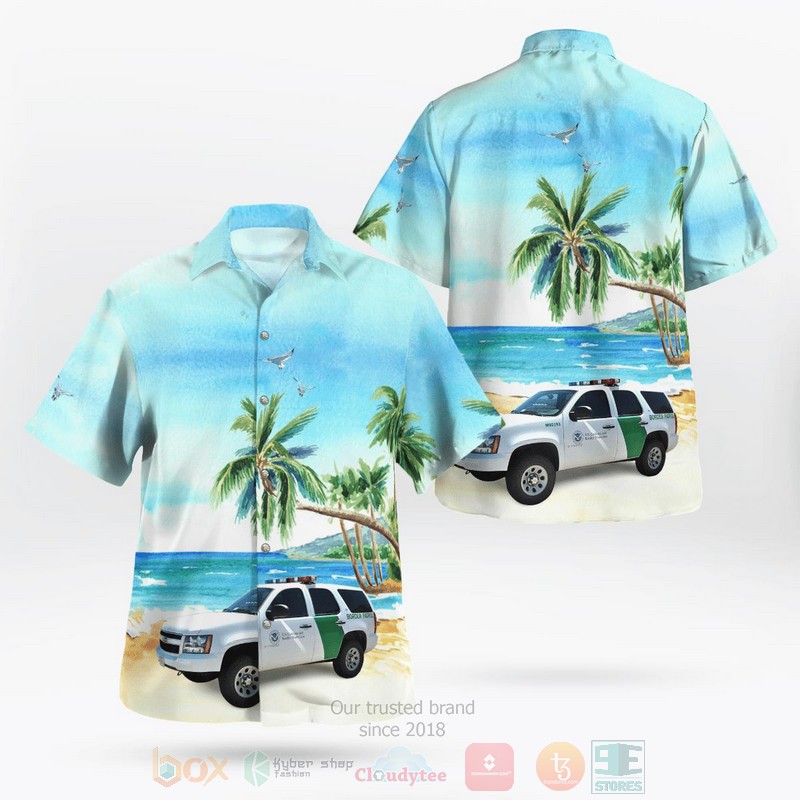 U.S._Border_Patrol_Chevrolet_Tahoe_Hawaiian_Shirt