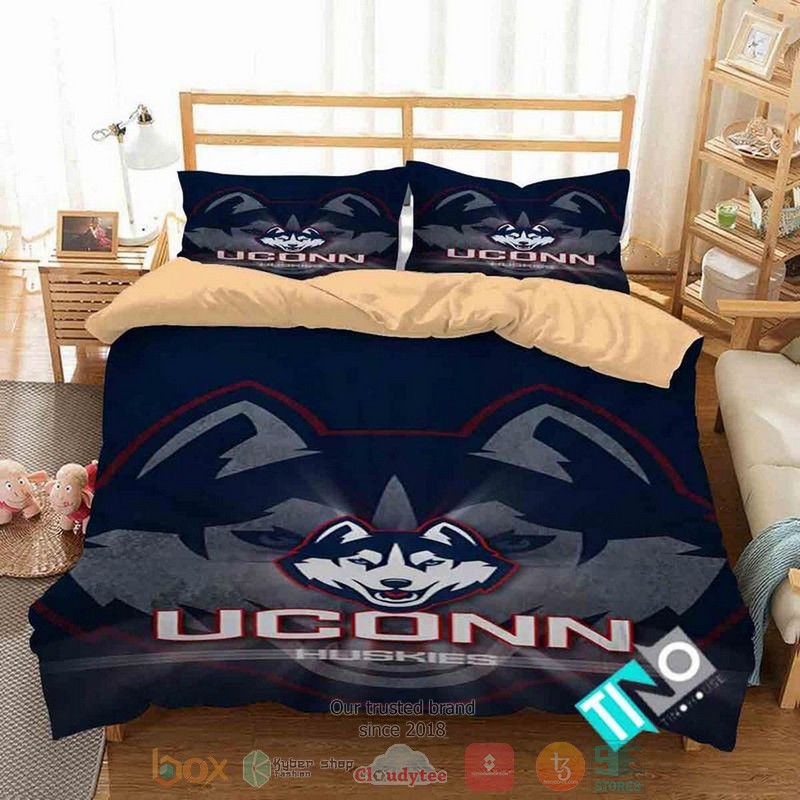 UConn_Huskies_NCAA_blue_Bedding_Set