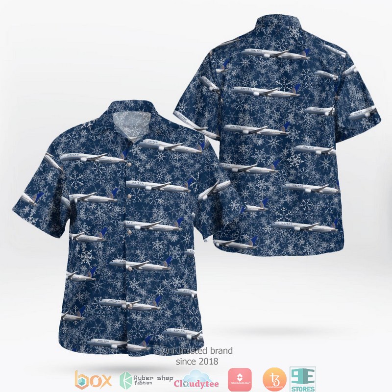 United_Airlines_Boeing_787-9_Dreamliner_Holiday_3D_Hawaii_Shirt