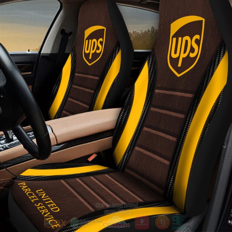 United_Parcel_Service_Brown-Yellow_Car_Seat_Cover_1
