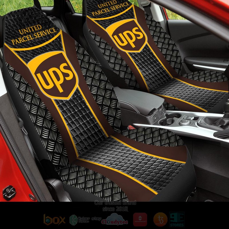 United_Parcel_Service_Yellow-Black_Car_Seat_Cover