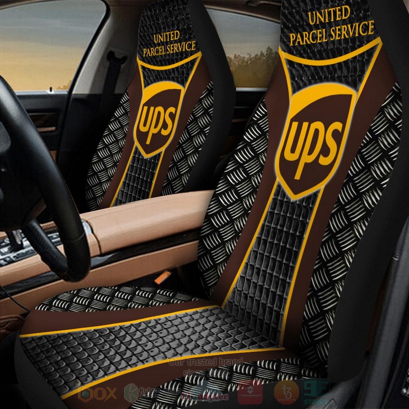 United_Parcel_Service_Yellow-Black_Car_Seat_Cover_1