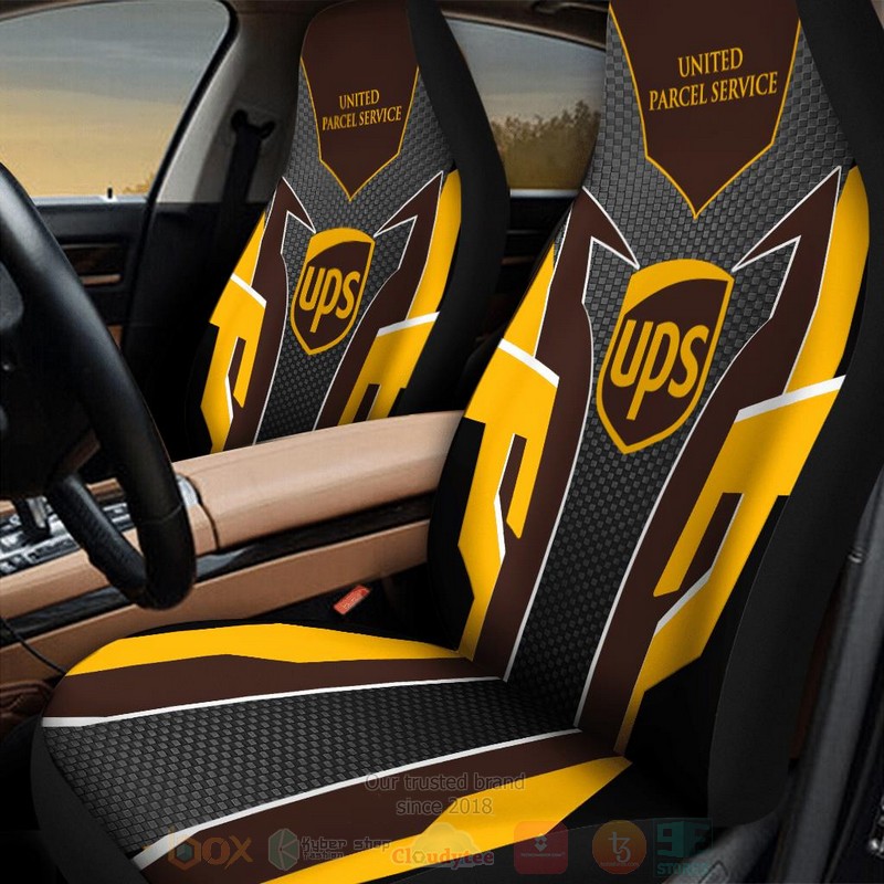 United_Parcel_Service_Yellow-Brown_Car_Seat_Cover_1