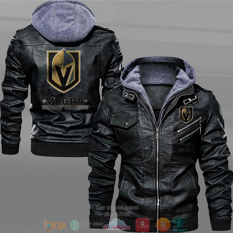 Vegas_Golden_Knights_Black_Brown_Leather_Jacket