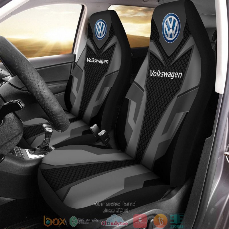 Volkswagen_Black_Silver_Car_Seat_Covers