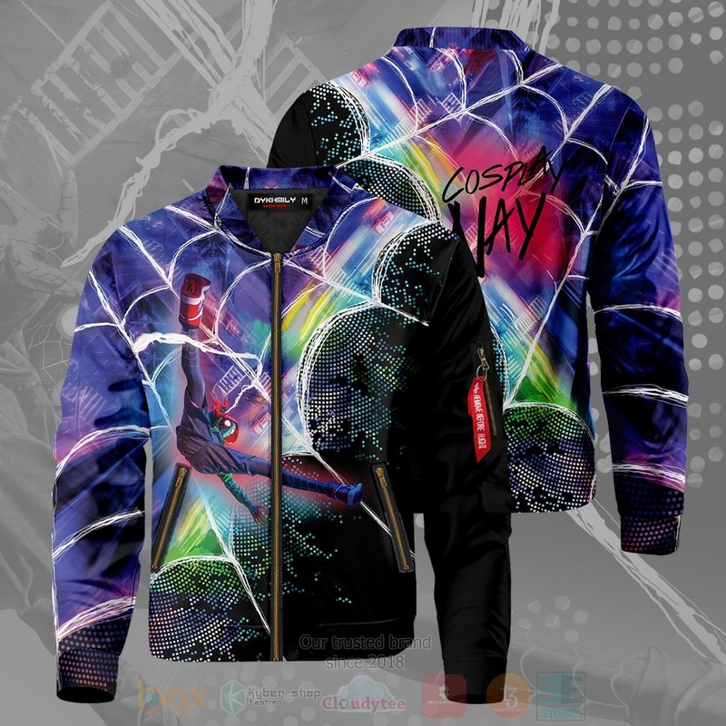 Web-Slinger_Miles-Signed_Bomber_Jacket_1