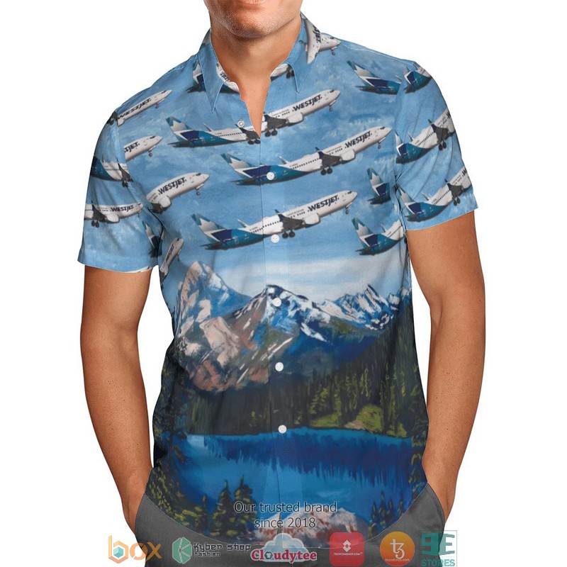 WestJet_Boeing_737-8_MAX_Blue_Hawaiian_Shirt_1