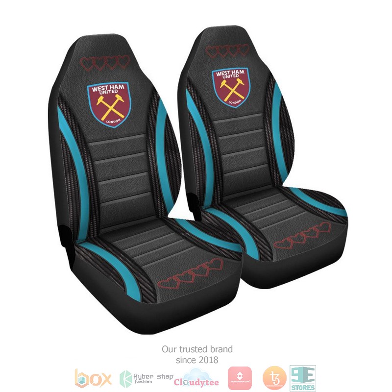 West_Ham_United_F.C_Red_Heart_Car_Seat_Covers_1