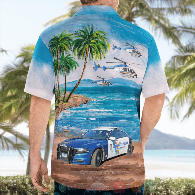 Westchester_County_Police_Department_Bell_407__Dodge_Chargers_Hawaiian_Shirt