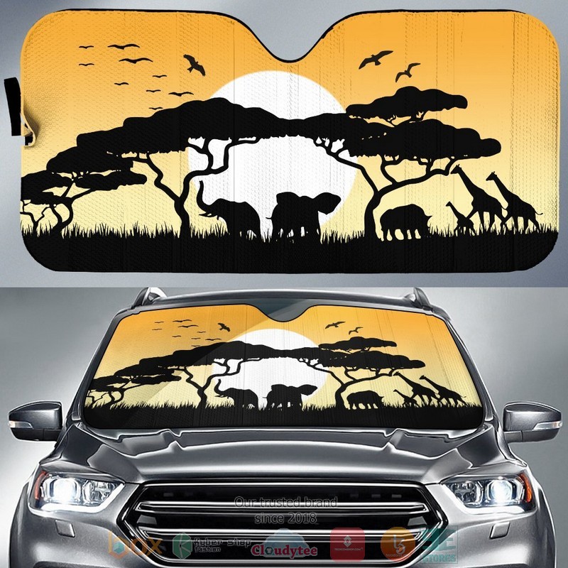 Wild_nature_in_Africa_Yellow_Car_Sunshade