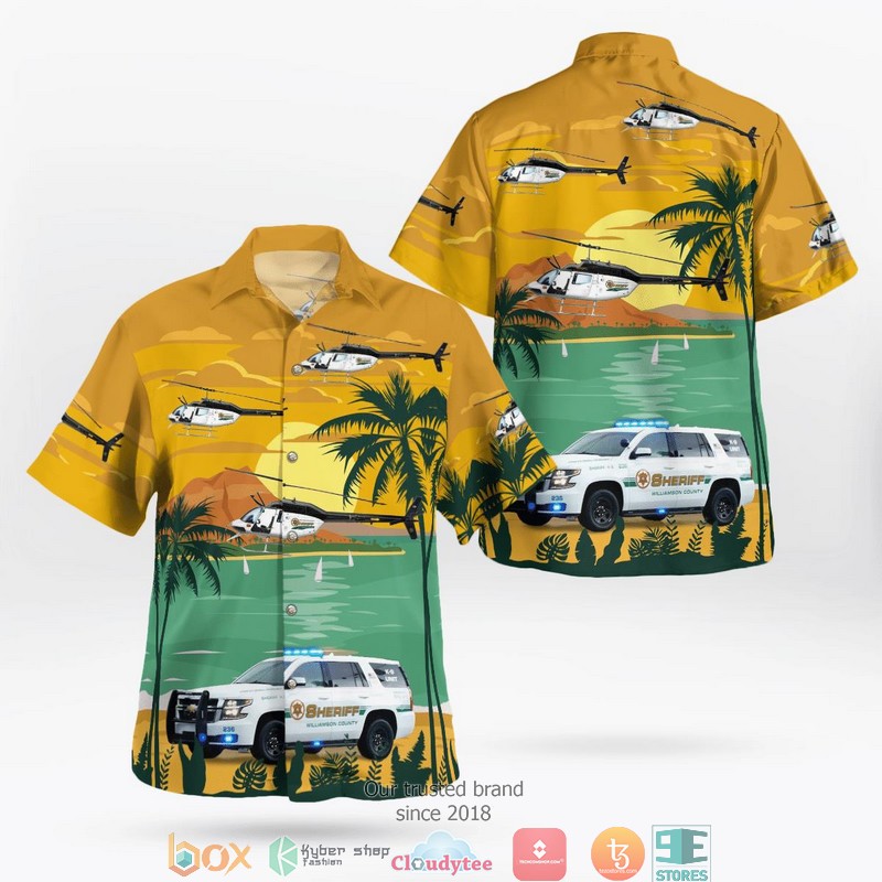 Williamson_County_Sheriff_Franklin_2015_Chevrolet_Tahoe_K-9_Unit_Tennessee__Bell_UH58_N598PC_3D_Hawaii_Shirt