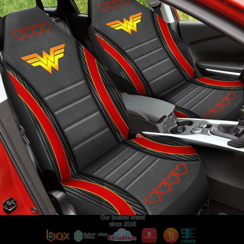 Wonder_Woman_logo_heart_Red_Car_Seat_Covers