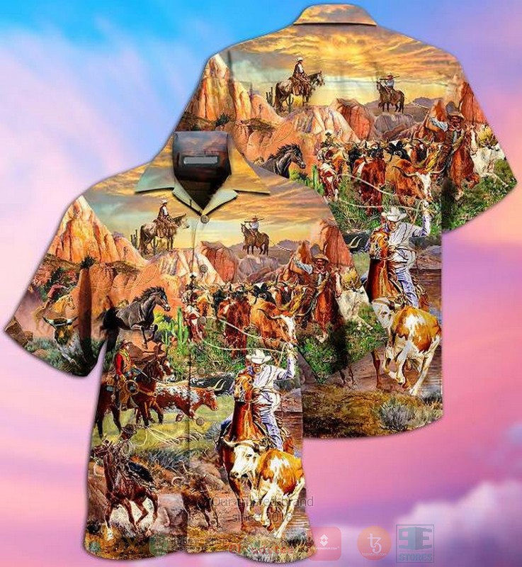 Cowboy_Desert_Life_Horse_Hawaiian_Shirt