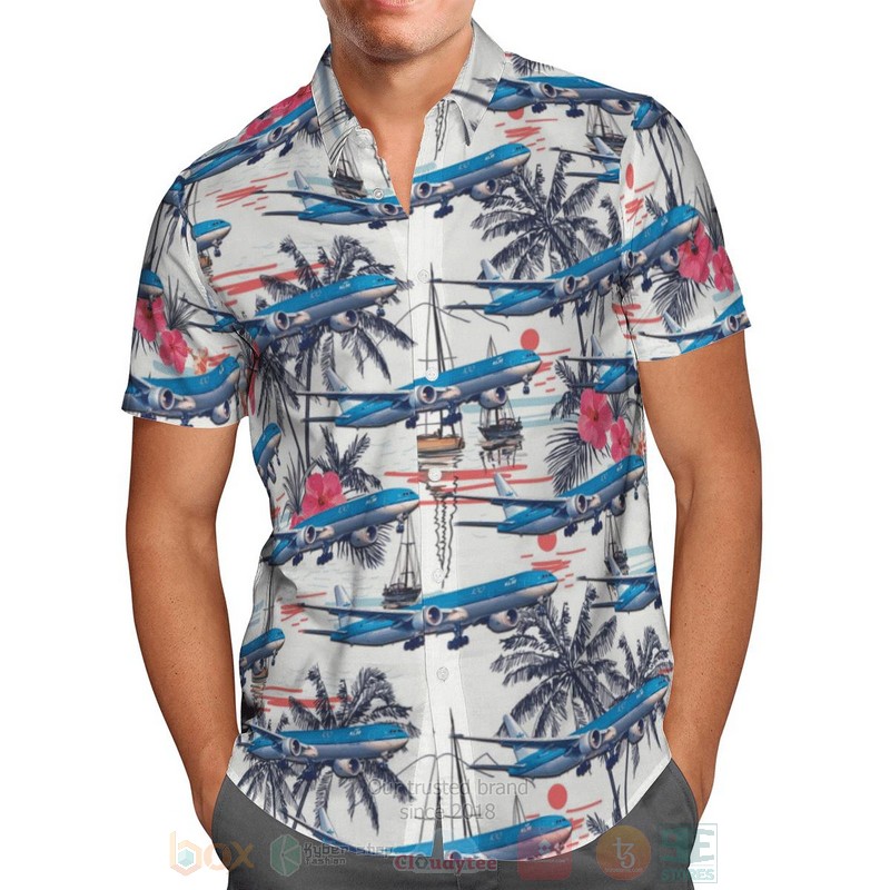 KLM_Royal_Dutch_Airlines_Boeing_777-306-ER_Hawaiian_Shirt_1