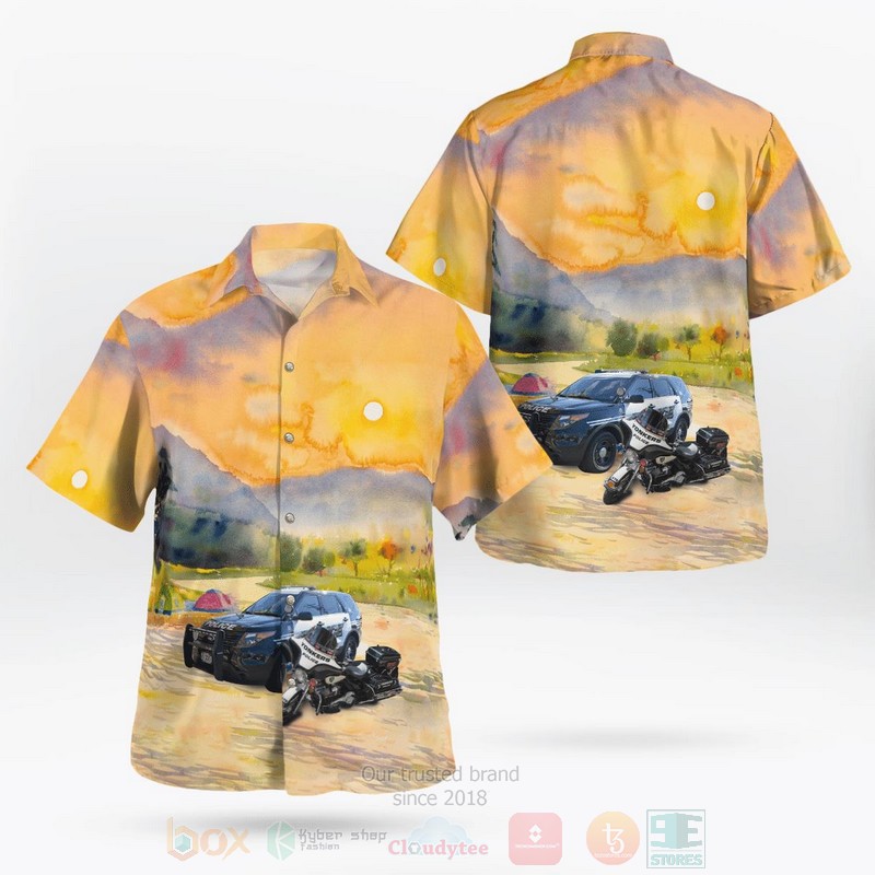 Yonkers_Westchester_County_New_York_Yonkers_Police_Department_2013_Ford_Police_Interceptor_Utility_And_Motorcycle_Hawaiian_Shirt