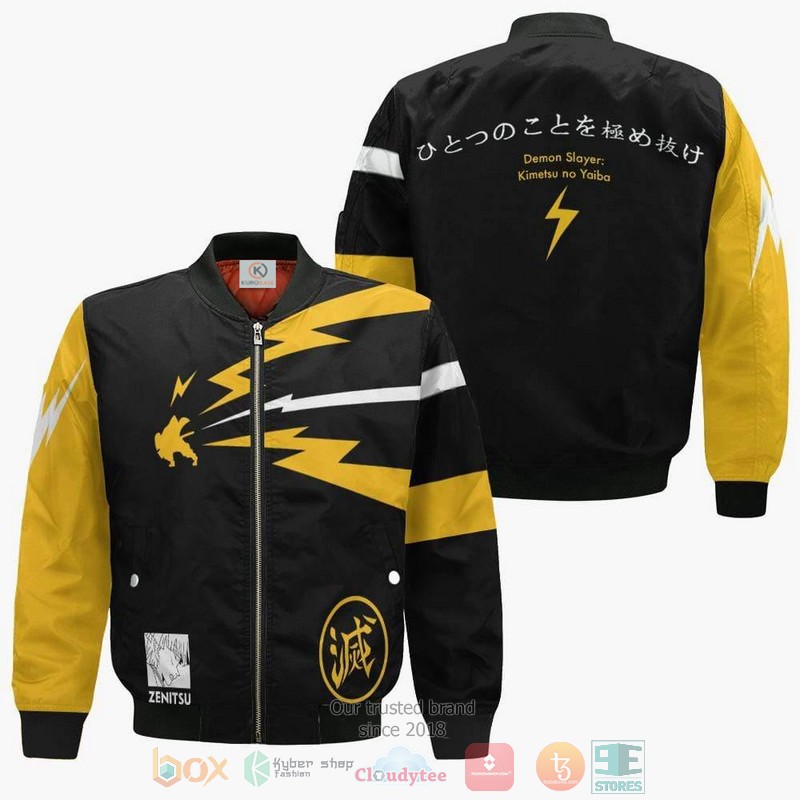 Zenitsu_Agatsuma_Cosplay_Costume_Demon_Slayer_Anime_Bomber_Jacket