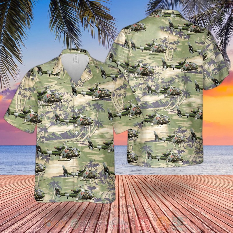 British_Army_Aerospatiale_Gazelle_Hawaiian_Shirt