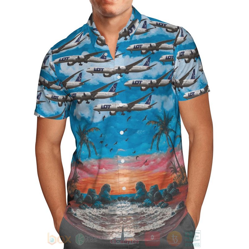 Poland_LOT_Polish_Airlines_Boeing_787-9_Dreamliner_Hawaiian_Shirt_1