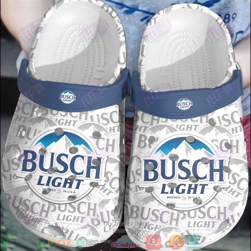 Busch_Light_White_Crocband_Crocs_Clog_Shoes