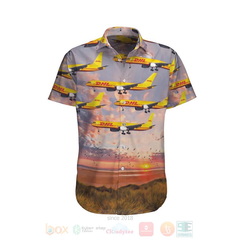 German_Logistics_DHL_Boeing_757-236SF_Hawaiian_Shirt_Short