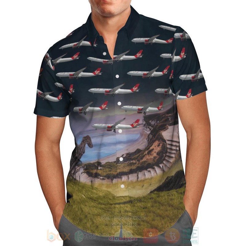 UK_Airlines_Virgin_Atlantic_Airbus_A330-300_Hawaiian_Shirt_Short_1