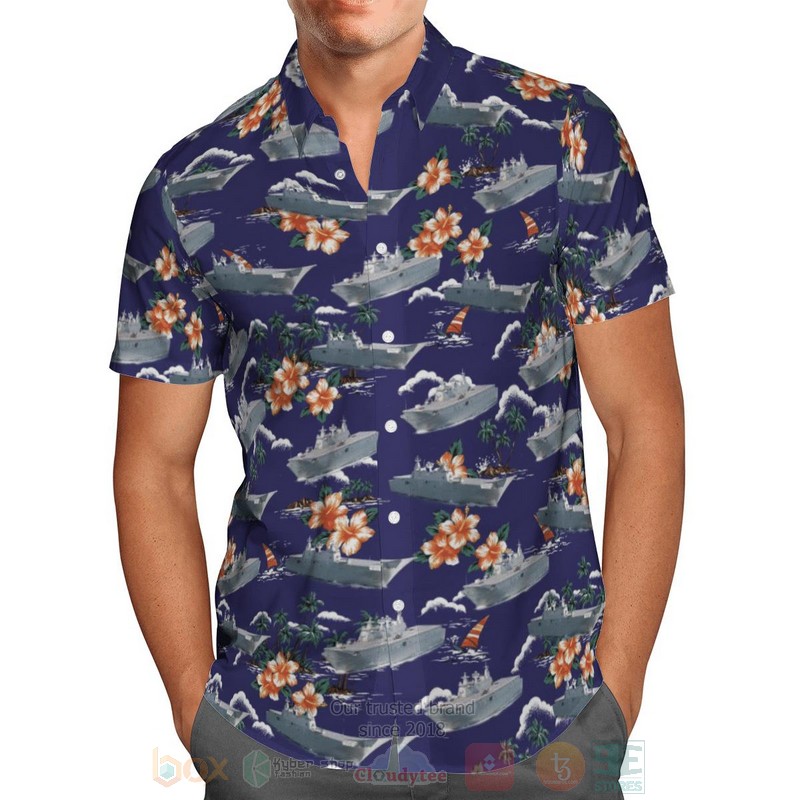 HMAS_Adelaide_L01_Royal_Australian_Navy_Hawaiian_Shirt_Short_1