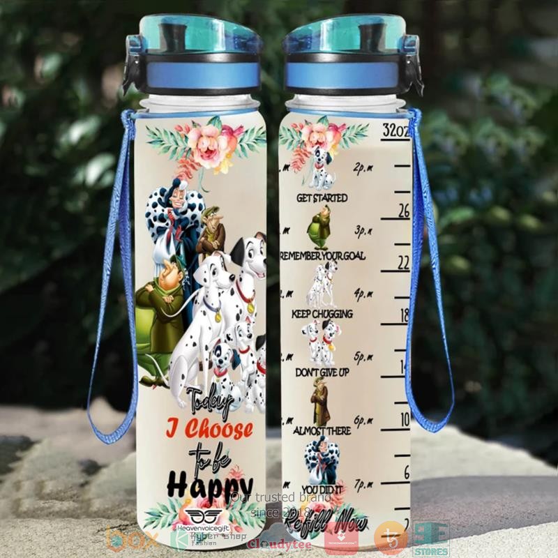 101_Dalmatians_Today_I_Choose_Happy_Water_Bottle