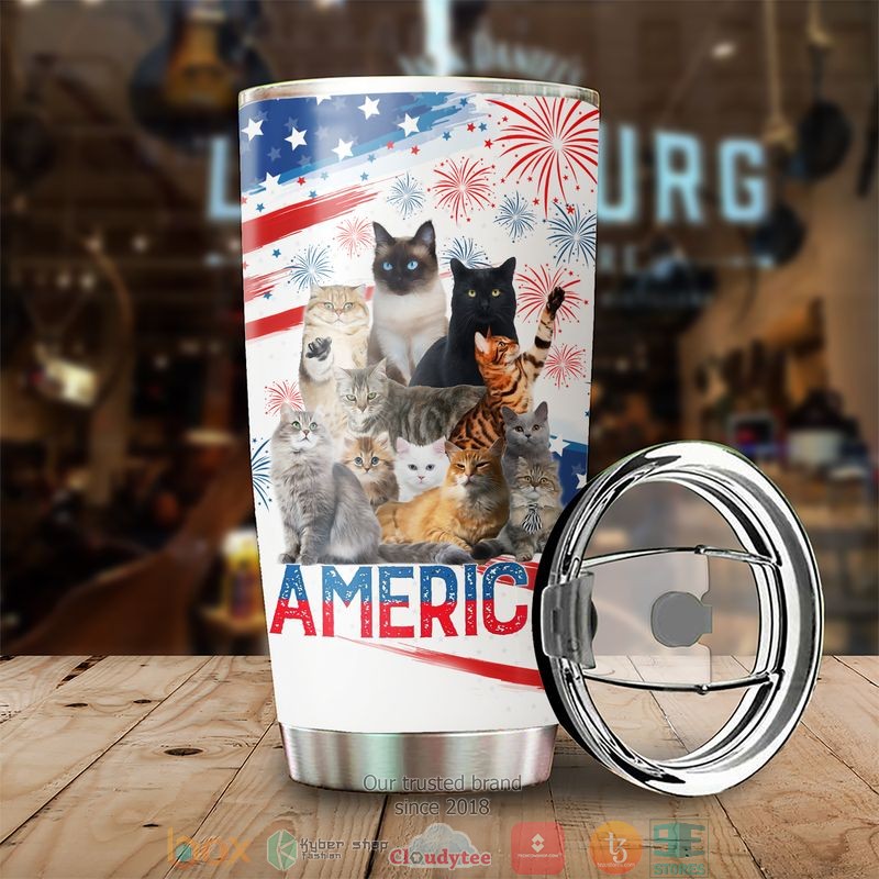 A_bunch_of_cats_America_Indepence_day_Tumbler_1