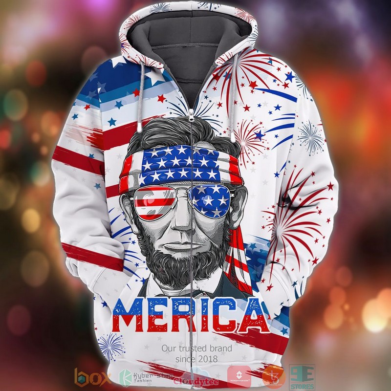 Abraham_Lincoln_Merica_Indepence_day_Shirt_hoodie