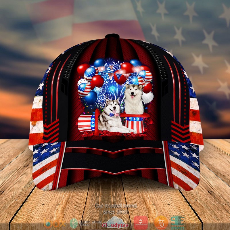 Alaskan_Malamute_Patriot_Us_Flag_Balloon_Cap_1