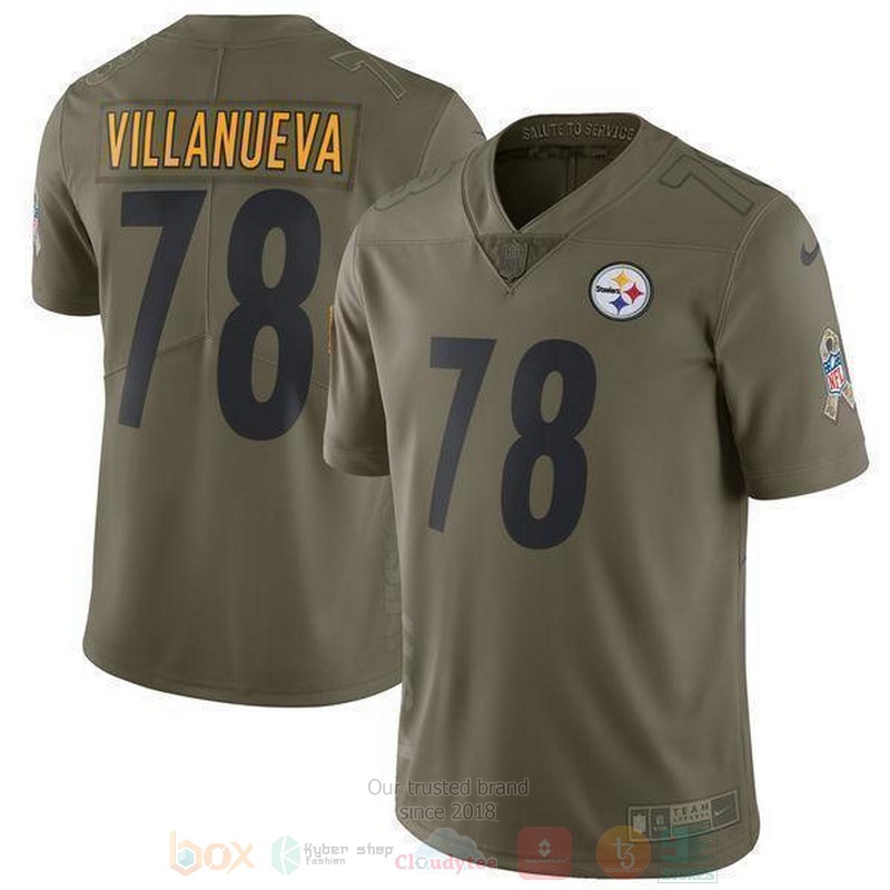 Alejandro_Villanueva_Pittsburgh_Steelers_Olive_Football_Jersey