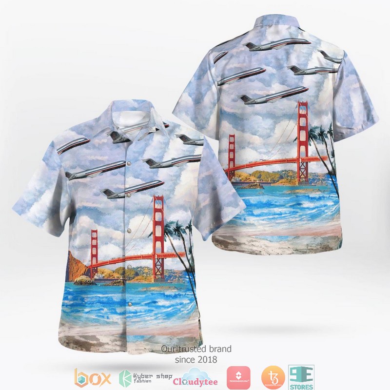 American_Airlines_Fokker_100_F_28_0100_Independence_Day_Golden_Gate_Bridge_Hawaiian_Shirt