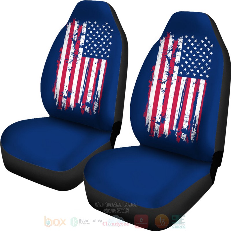 American_Flag_On_Blue_Car_Seat_Cover_1