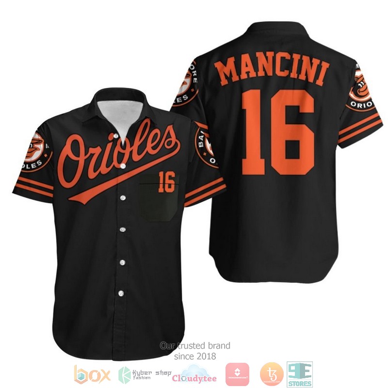 Baltimore_Orioles_Trey_Mancini_16_2020_Mlb_Black_Jersey_Inspired_Style_Hawaiian_Shirt