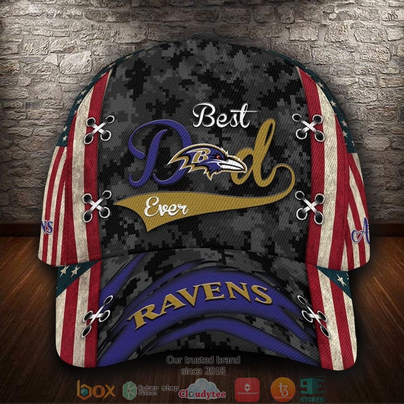 Baltimore_Ravens_Best_Dad_NFL_Custom_Name_Cap