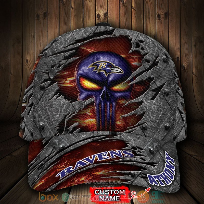 Baltimore_Ravens_Classic_Cap_Luxury_Skull_NFL_Custom_Name_Cap