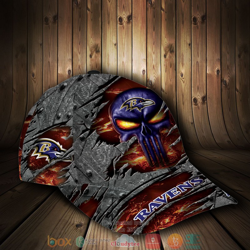 Baltimore_Ravens_Classic_Cap_Luxury_Skull_NFL_Custom_Name_Cap_1