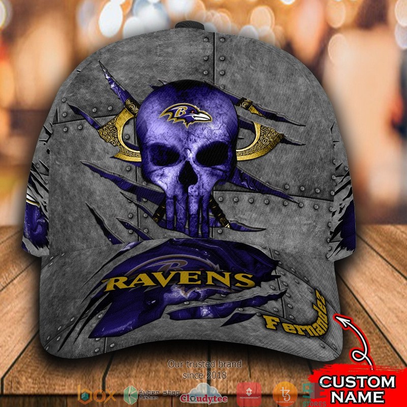 Baltimore_Ravens_Skull_NFL_Custom_Name_Cap