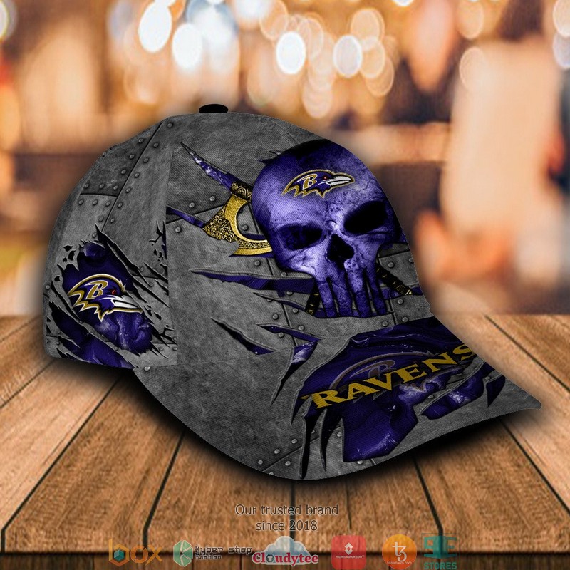 Baltimore_Ravens_Skull_NFL_Custom_Name_Cap_1
