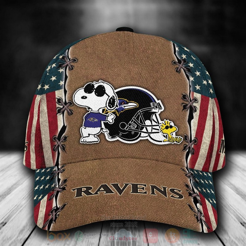 Baltimore_Ravens_Snoopy_NFL_Custom_Name_Cap