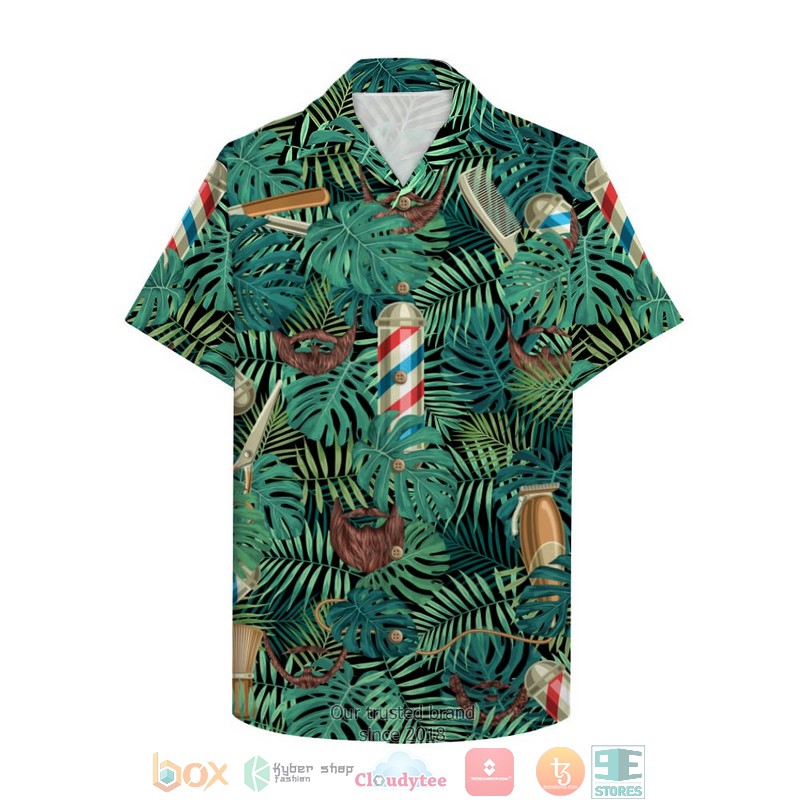 Barber_with_beard_styles_pattern_Hawaiian_Shirt